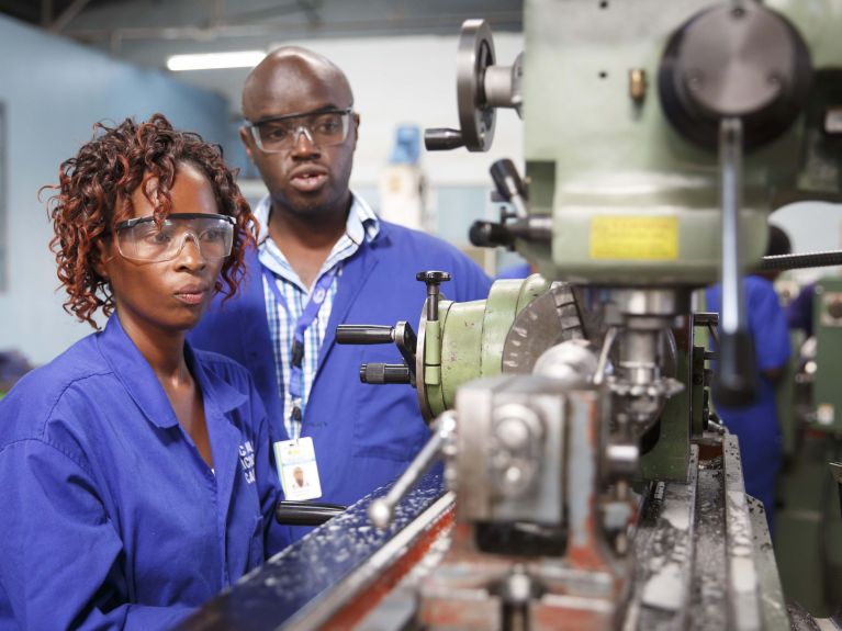 The migration centre in Ghana enables people to make a fresh career start.