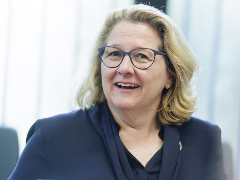 Svenja Schulze, ministre allemande de la Coopération et du Développement 