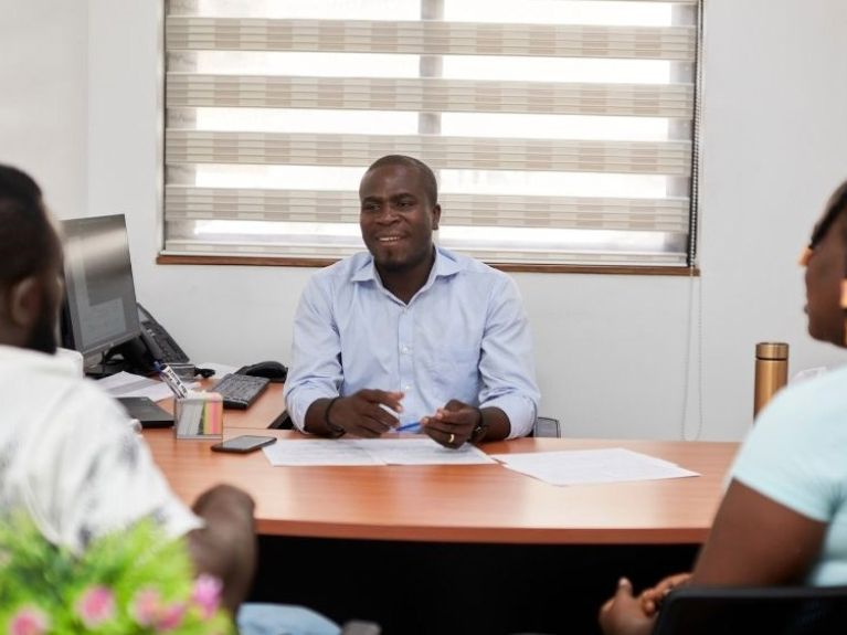 Counselling at the Ghana-European Centre for Jobs, Migration and Development