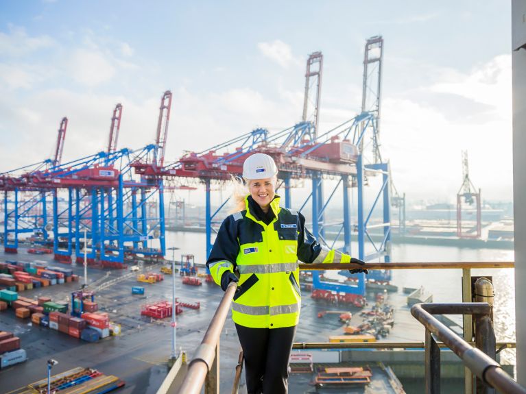 Angela Titzrath, Vorstandsvorsitzende der Hamburger Hafen und Logistik AG