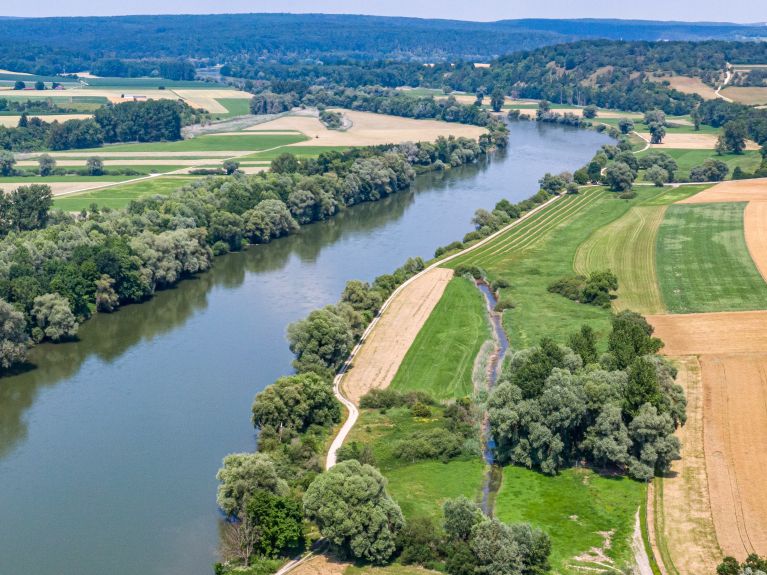 O rio Danúbio constituiu antigamente a fronteira do Império Romano. 