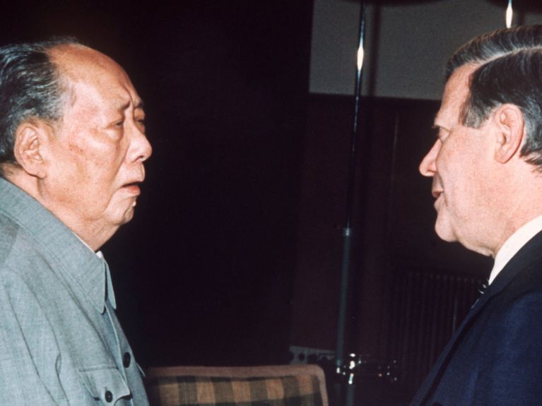 Helmut Schmidt und Mao Zedong 1975