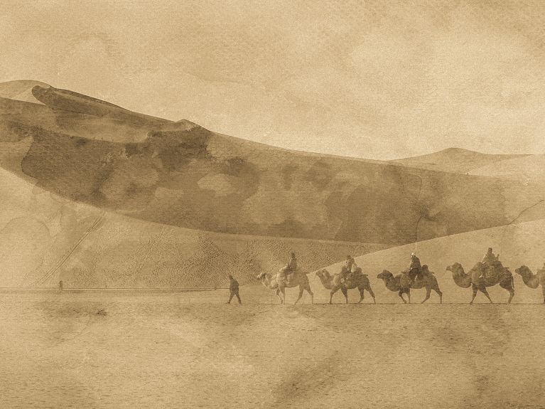 古代丝绸之路的历史照片