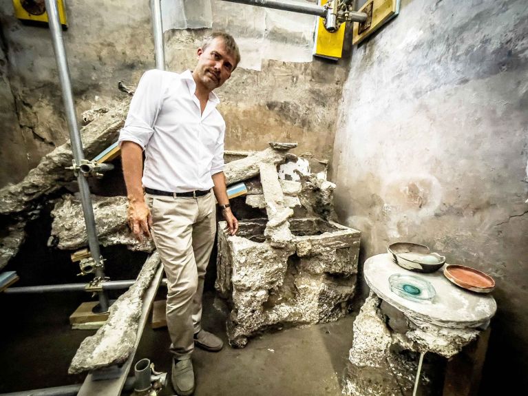 Gabriel Zuchtriegel in Pompeii: “Giving people a voice.” 