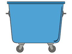 Altglas-Container (Blauer Container)