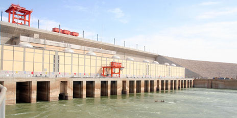 Merowe Dam in Merowe, Sudan