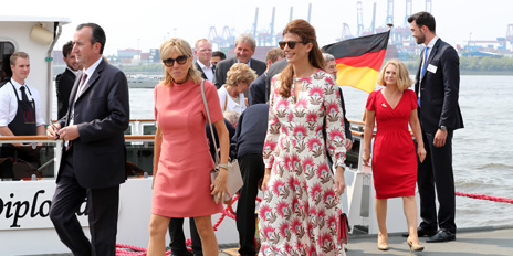 Brigitte Trogneux, Juliana Awada and Lucy Turnbull