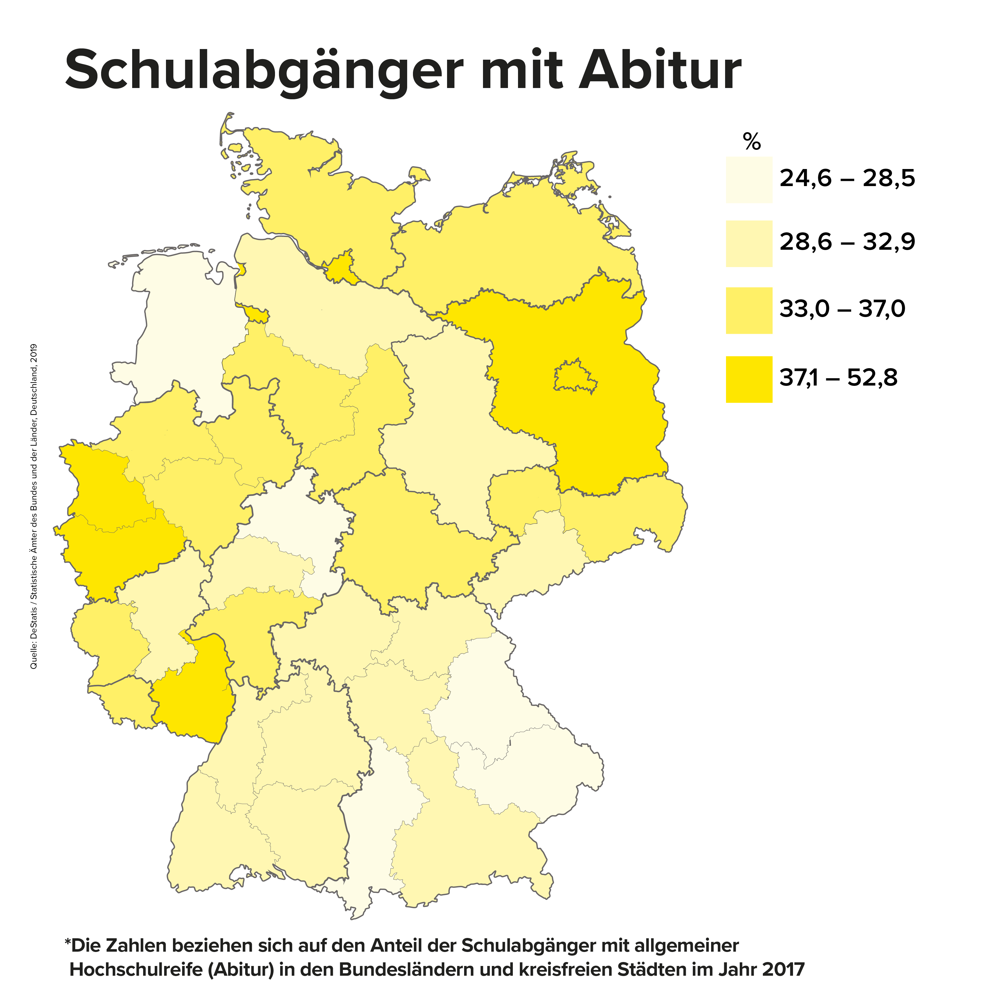 Deutschland: Schulabgänger mit Abitur