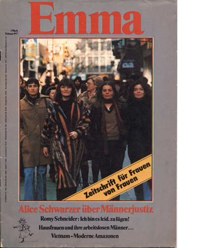 1977 gründete Alice Schwarzer das frauenpolitische Magazin „Emma“.