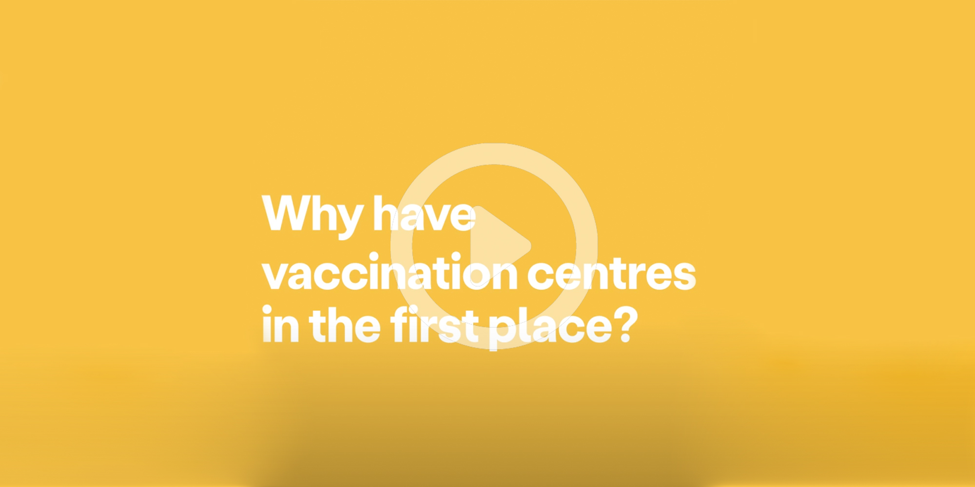 Why should we have vaccination centres for the coronavirus vaccine?