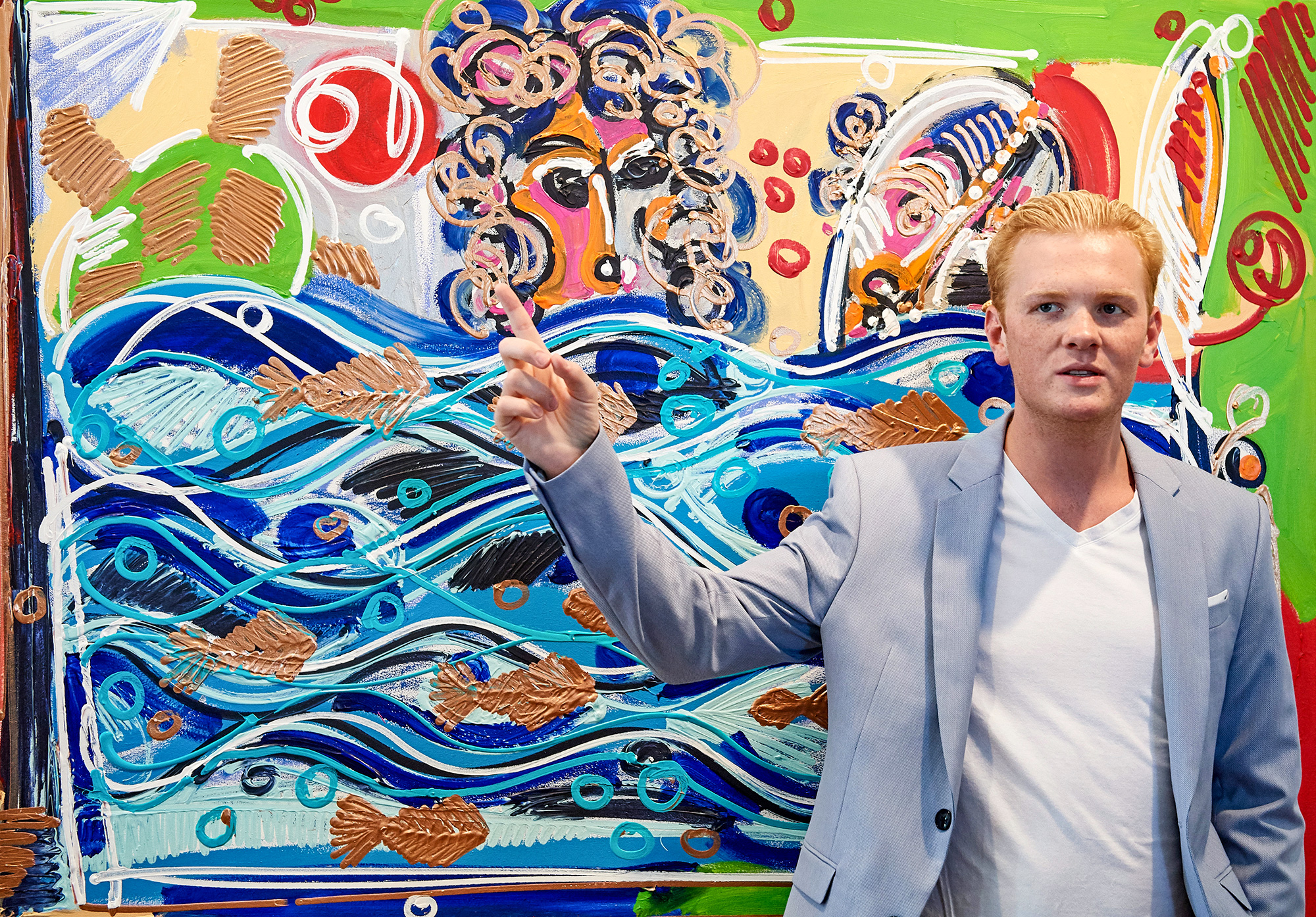 Leon Löwentraut is the most sought after young artist in Germany