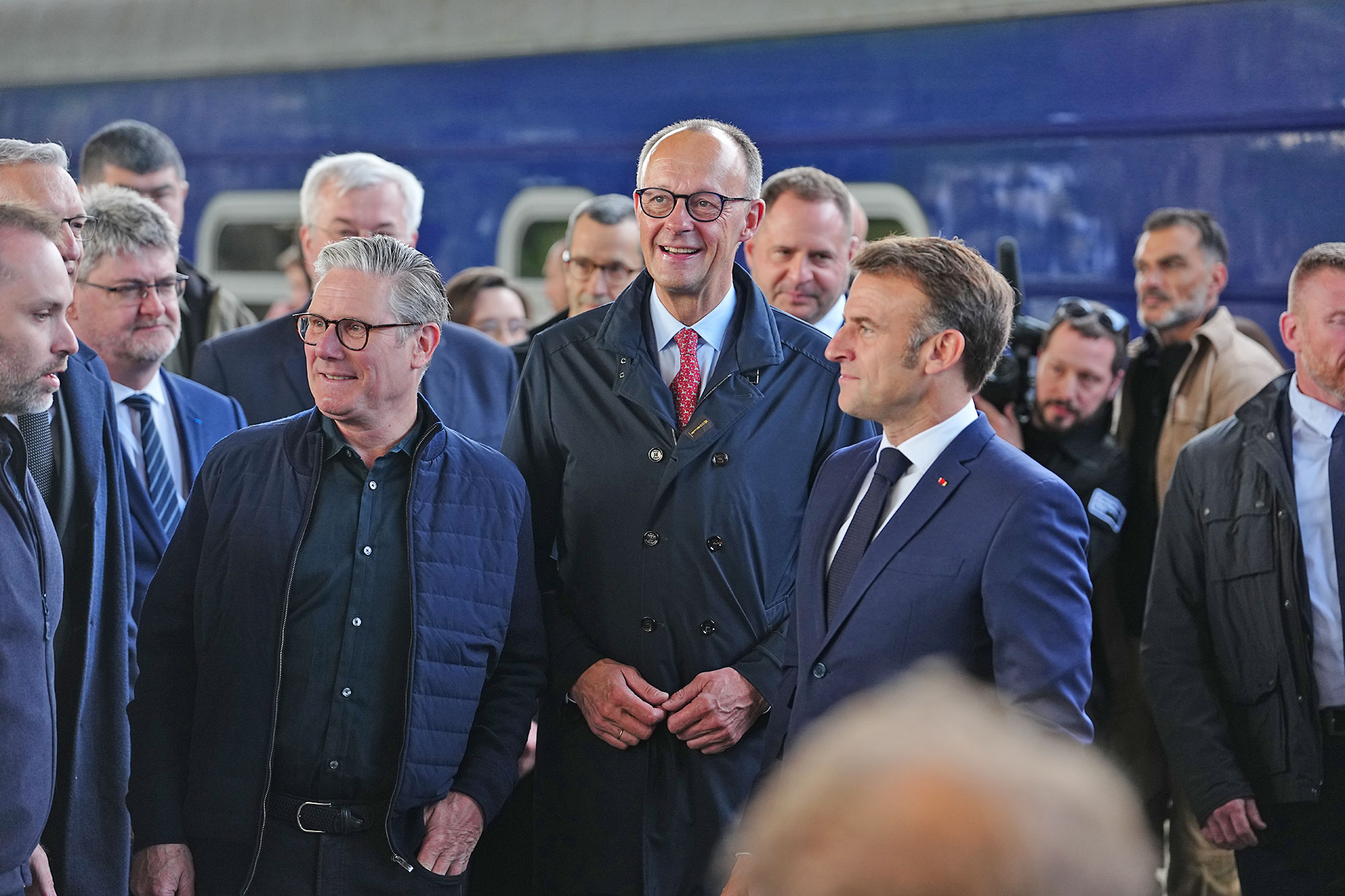 Merz with Macron, Starmer and Tusk in Kyiv