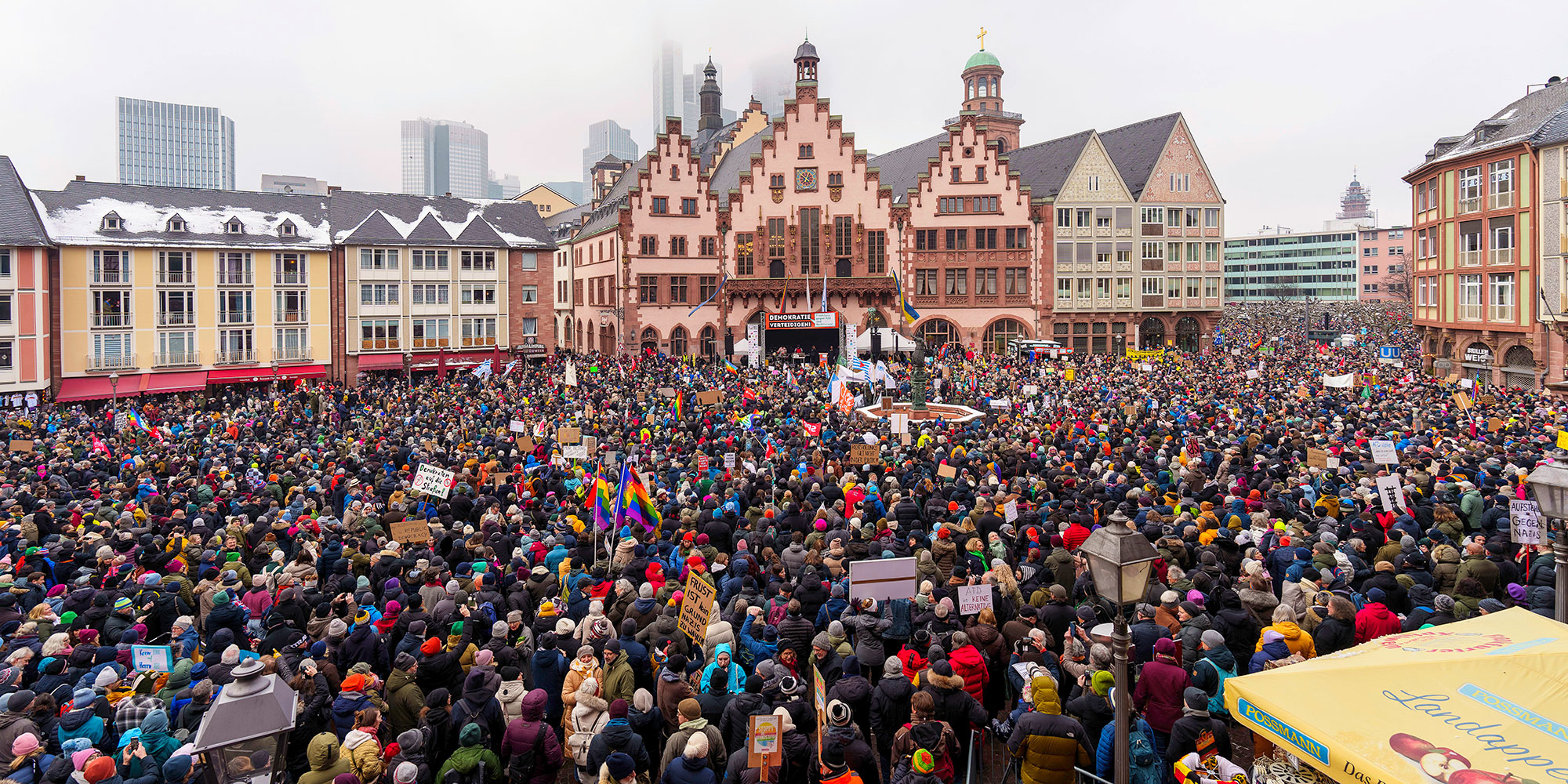 Demonstrations across Germany against right-wing extremism