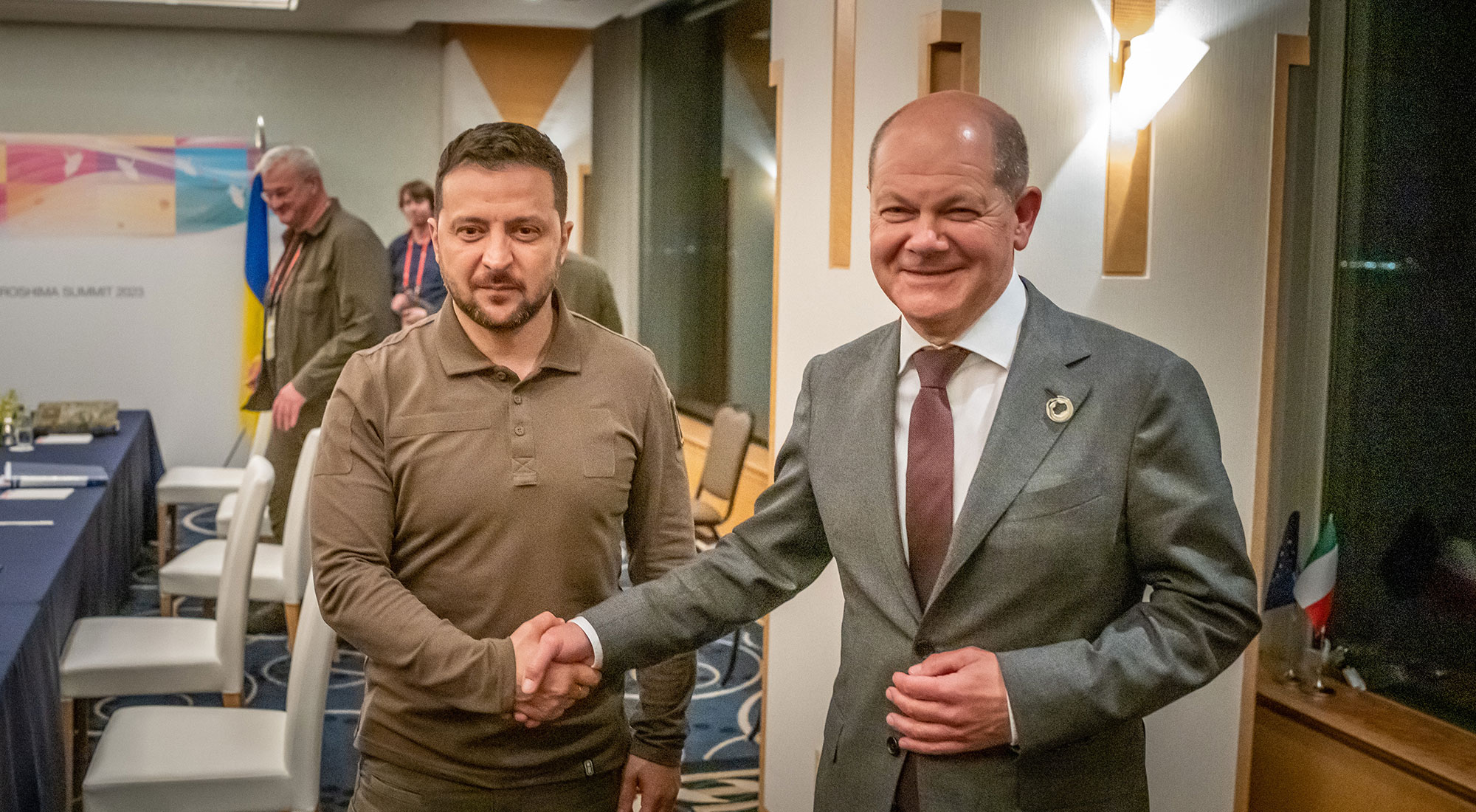 Scholz meets Zelenskiy in Hiroshima Scholz meets Zelenskiy in Hiroshima
