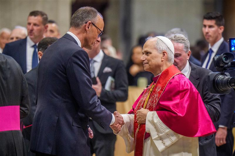 Merz at the inauguration ceremony of the Pope Merz at the inauguration ceremony of the Pope