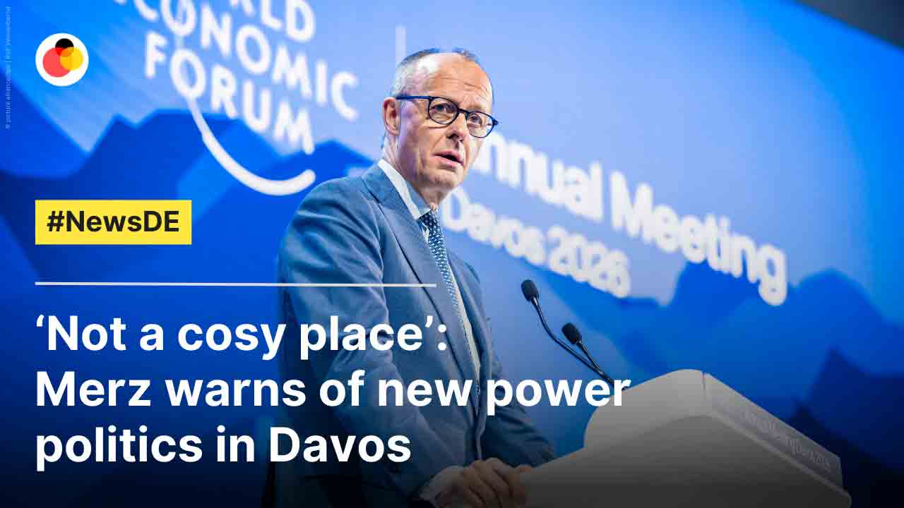 ‘Not a cosy place’: Merz warns of new power politics in Davos