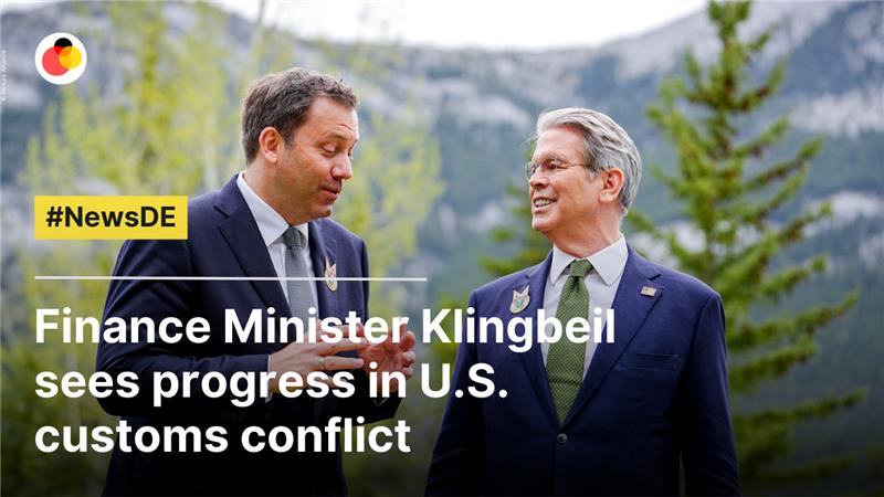 Finance Minister Klingbeil sees advancement  in U.S. customs conflict
