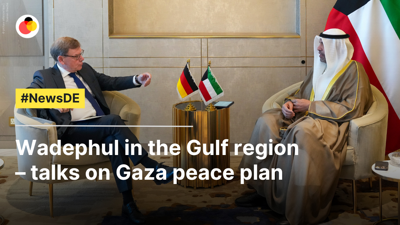 Wadephul in the Gulf region – talks on Gaza peace plan