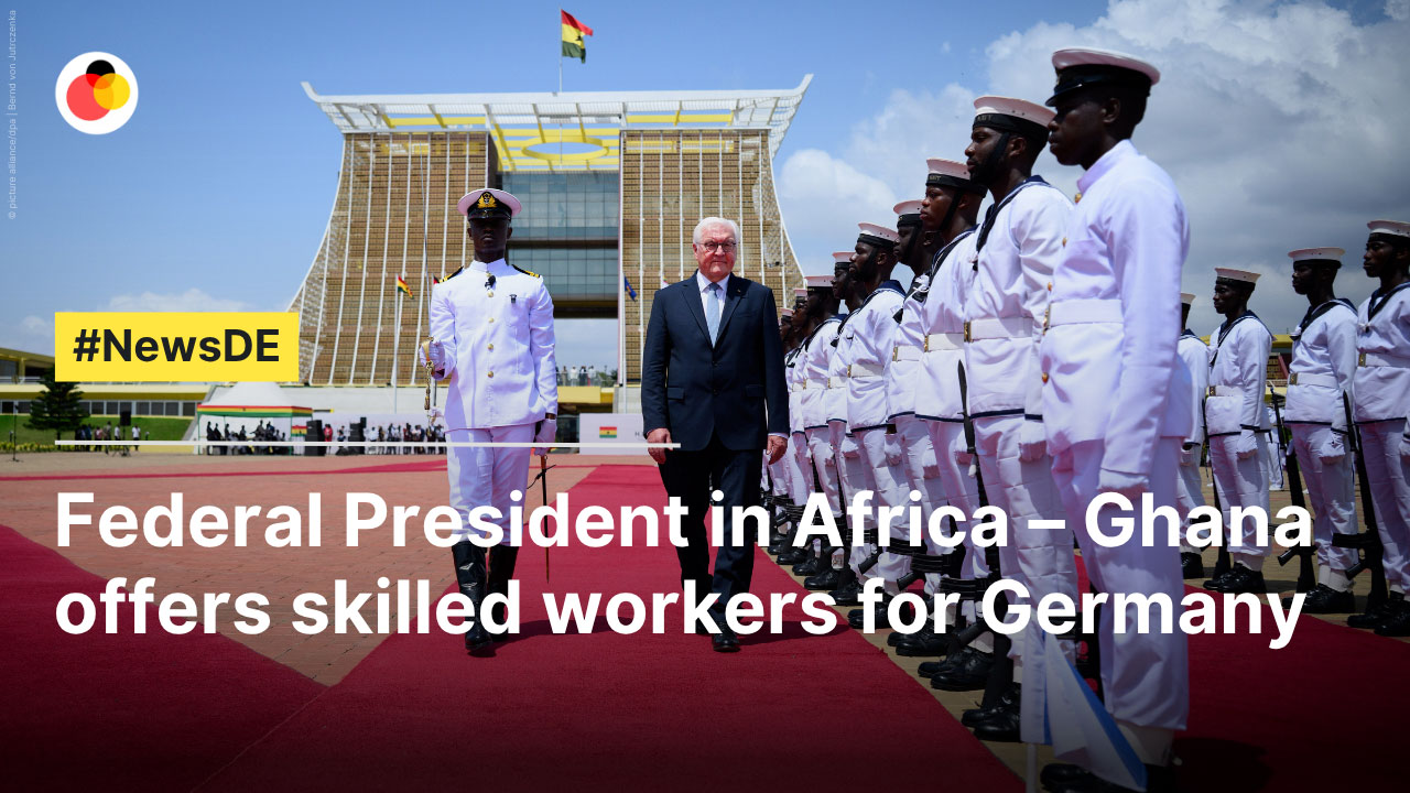 Federal president   in Africa – Ghana offers skilled workers for Germany