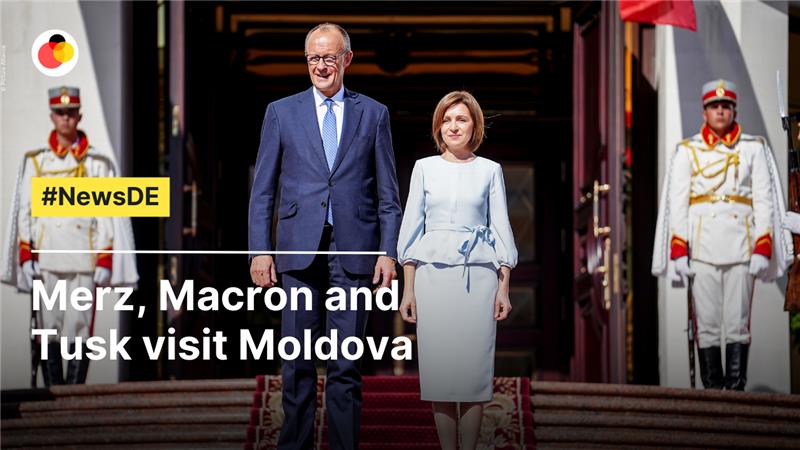 Merz, Macron and Tusk visit Moldova
