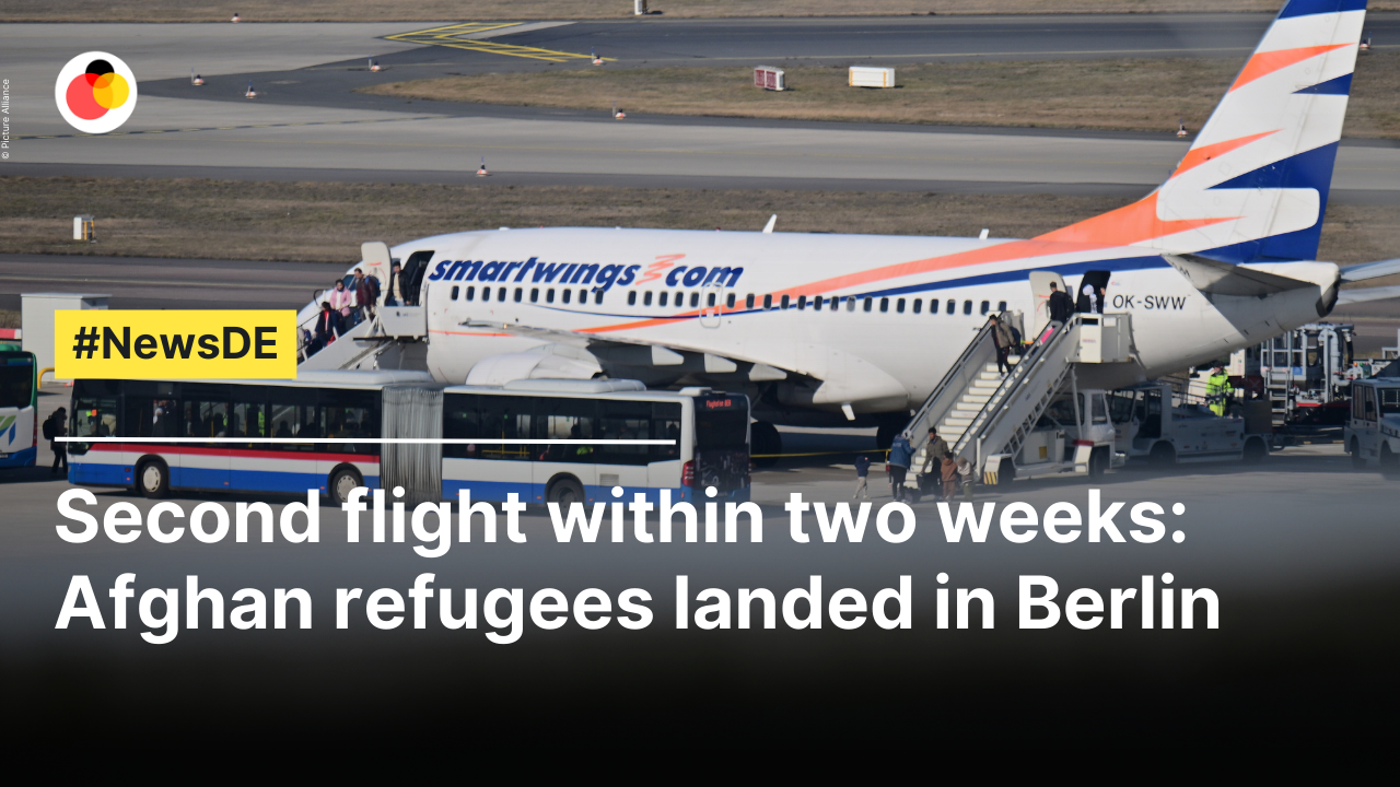 Second flight within two weeks: Afghan refugees landed in Berlin