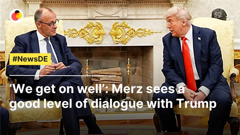 «Мы хорошо ладим»: Мерц видит хороший уровень диалога с Трампом