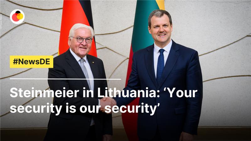 Steinmeier in Lithuania: ‘Your safety  is our security’