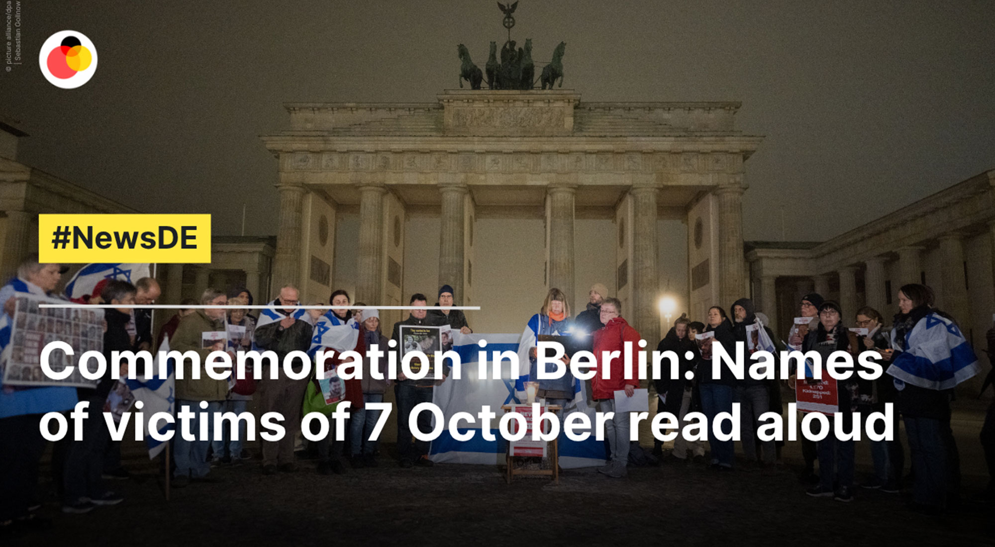 Commemoration in Berlin: Names of victims of 7 October read aloud