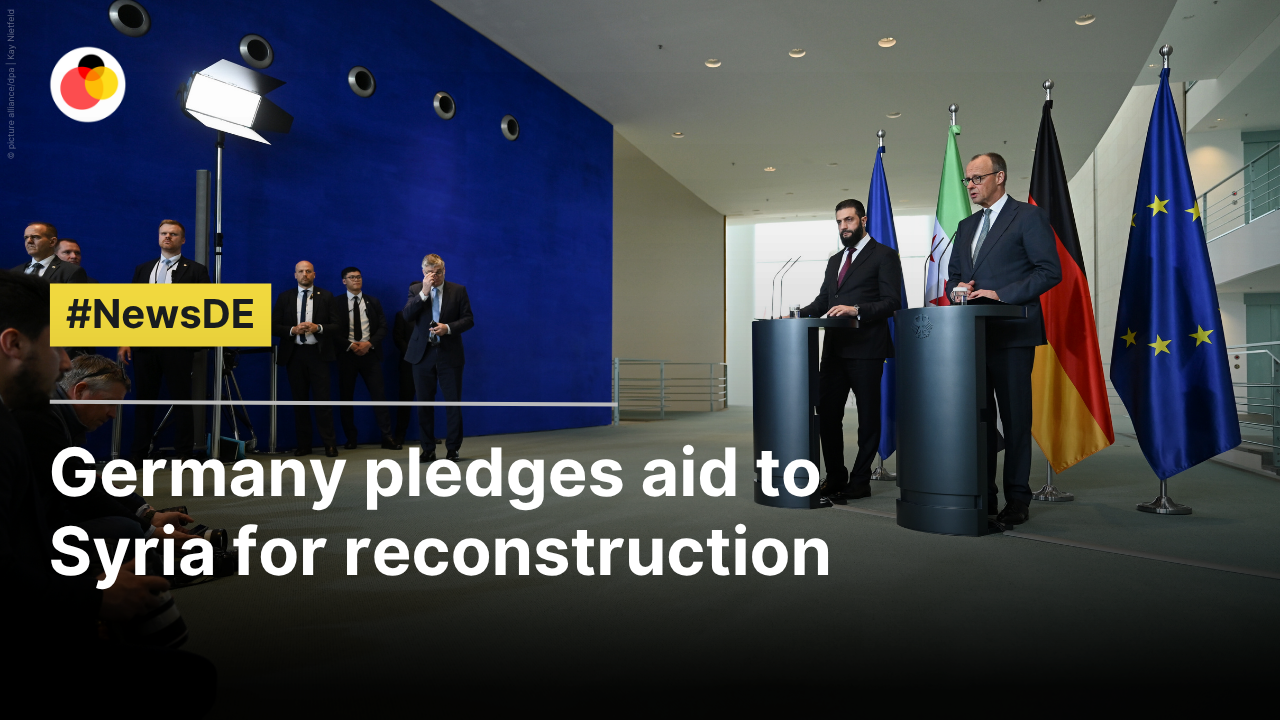 Germany pledges aid to Syria for reconstruction