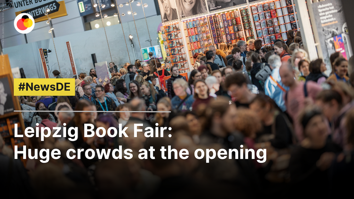 Leipzig Book Fair: immense  crowds at the opening
