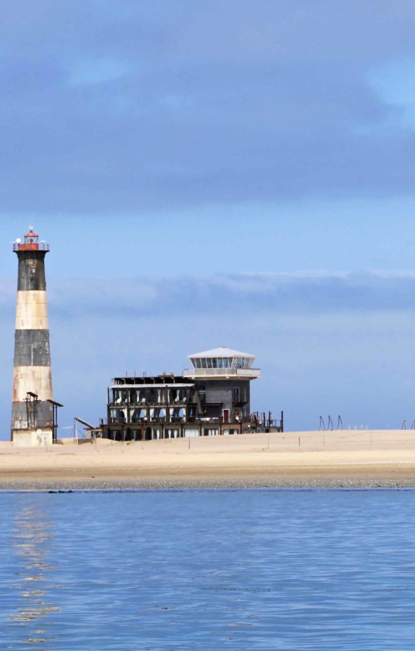 Leuchtturm in Walvis Bay in Namibia 