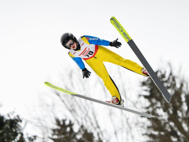 Springt mehr als 135 Meter weit: Skispringer Philipp Beckmann