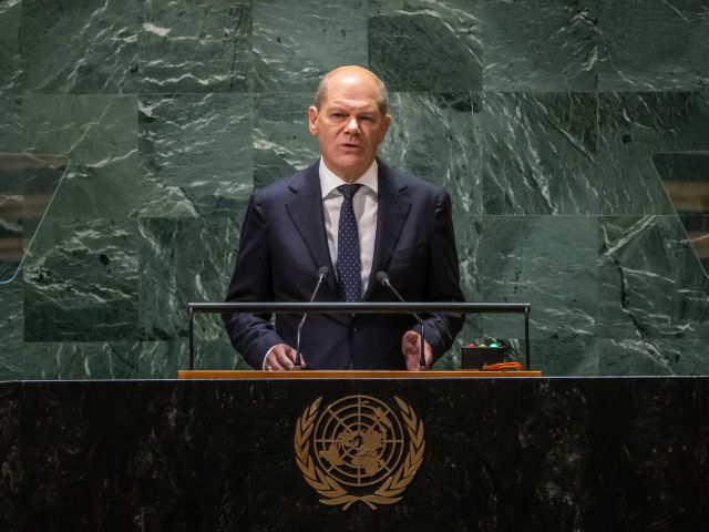 Bundeskanzler Scholz spricht bei der Generaldebatte der UN-Vollversammlung