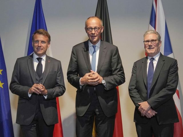 Merz, Macron und Starmer 