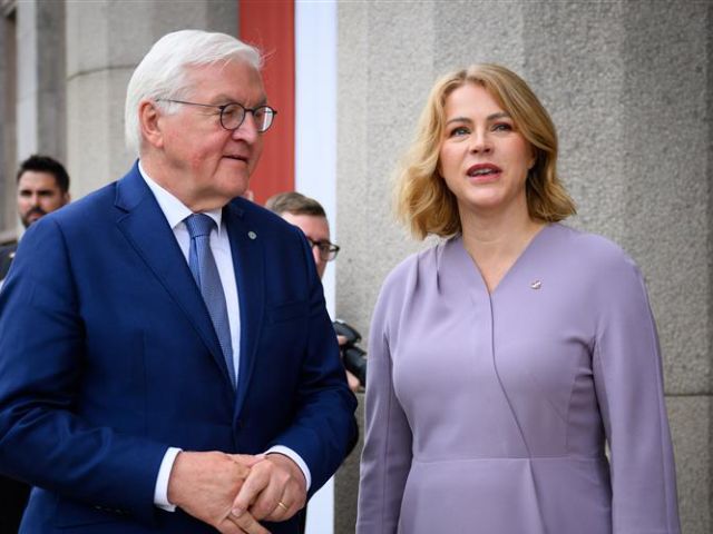 Bundespräsident Steinmeier und Ministerpräsidentin Silina