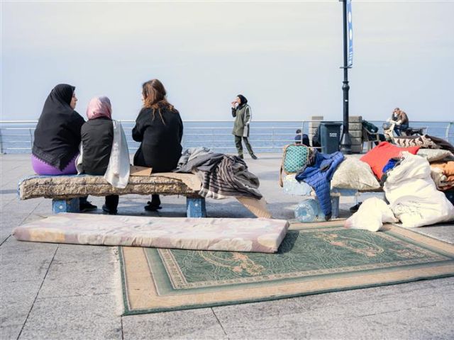 Geflüchtete aus Südlibanon und Beiruts südlichen Vororten suchen in Beirut Zuflucht.