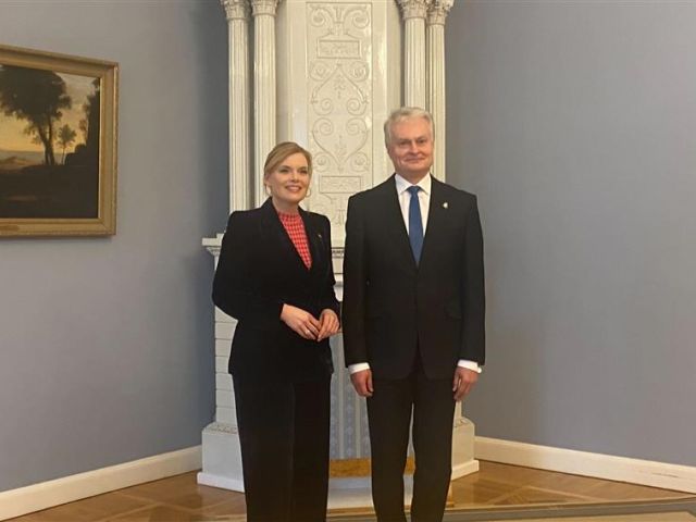 Julia Klöckner und Gitanas Nausėda