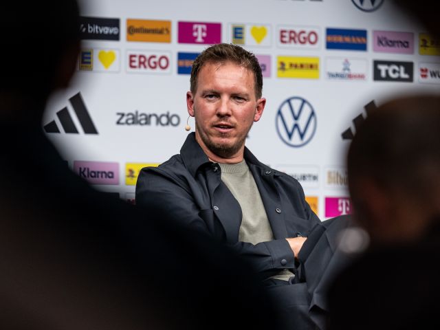 Bundestrainer Julian Nagelsmann bei der Bekanntgabe des deutschen WM-Kaders
