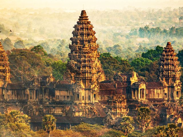 Die Tempelanlage Angkor in Kambodscha.