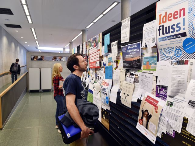 Wall with information