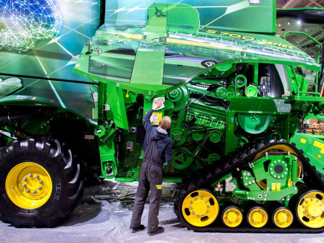 Hightech: Mähdrescher von John Deere