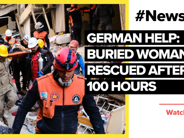 German help: Buried woman rescued after 100 hours