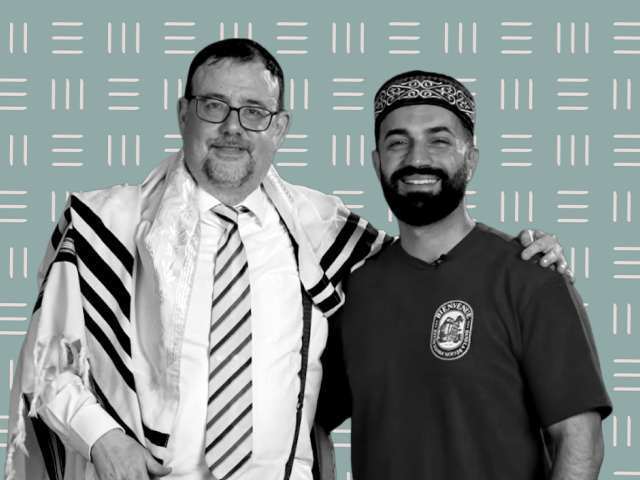 Rabbiner Elias Dray (l.) und Muslim Ufuk Erdogan moderieren gemeinsam den interreligiösen Video-Podcast ask2repect. 