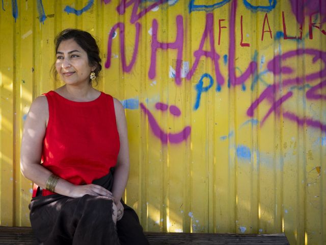 Maryam Mardani in Berlin. Die Journalistin lebt seit 2013 im Exil in Deutschland. 