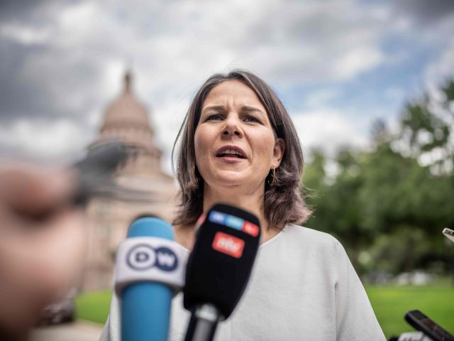 Deutschlands Außenministerin Baerbock in Austin in Texas