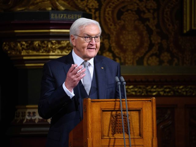 Bundespräsident Steinmeier spricht im Westminister-Palast vor dem britischen Parlament. 