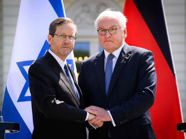 Frank-Walter Steinmeier (r) und Izchak Herzog