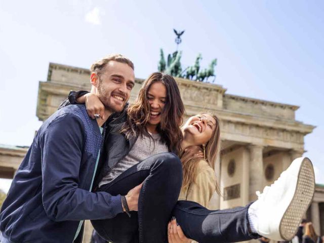 Feierstimmung am Brandenburger Tor