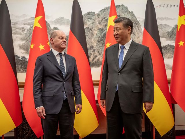 Bundeskanzler Olaf Scholz und Präsident Xi Jinping     