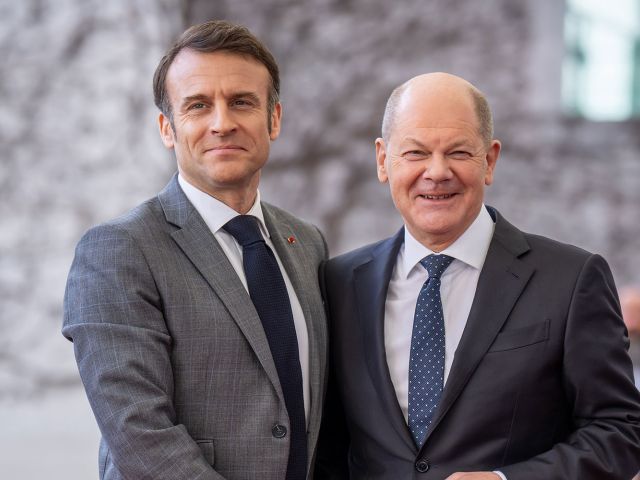 Olaf Scholz, Emmanuel Macron